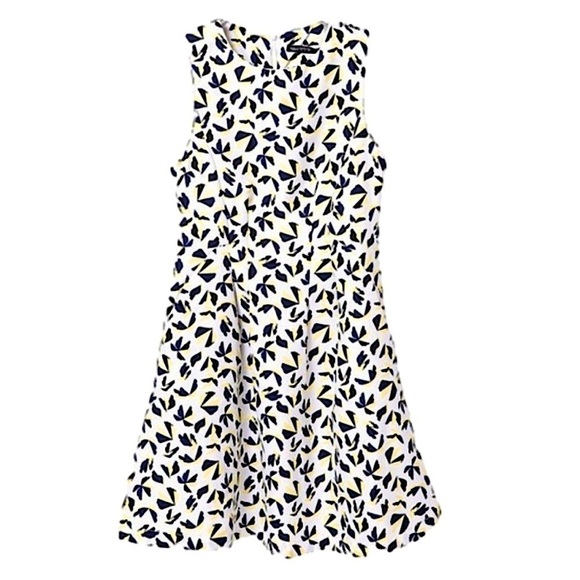 Zara sleeveless geometric print skater dress pockets Women’s dress size M - Picture 12 of 12